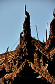 Old Bagan Myanmar. Nat Taung Kyaung last Wooden monasteries survived in Bagan.